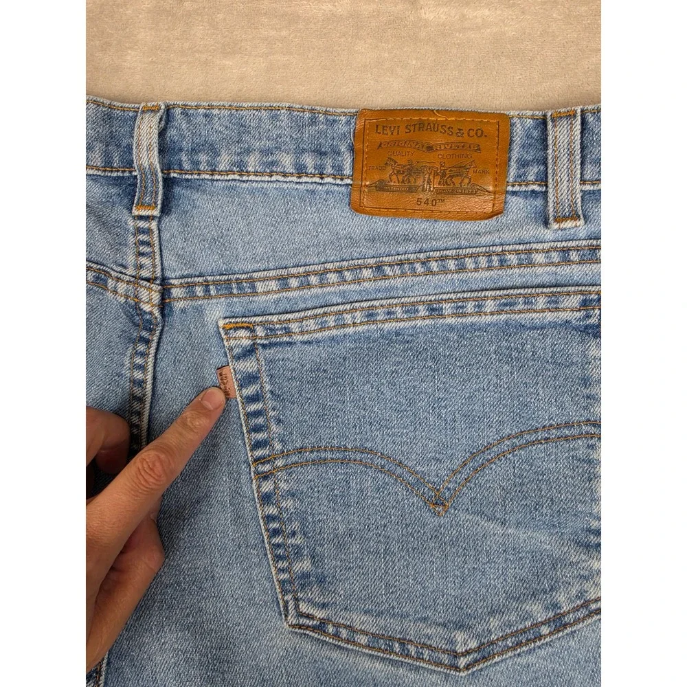 Vintage Levi's 540 Jeans Men 40x34 Blue Flex Denim Relaxed Fit Straight 1999 Y2K